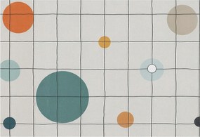 Dekoratív fotótapéta falra Könnyű összeszerelés Színes kerekek 152x104 Ragasztó