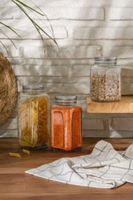 3 részes üveg tárolóedény készlet vegyes méretekben