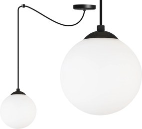 Mennyezeti Lámpa Lógó Csillár Szimpla Pók Gömb Fekete Led 15CM