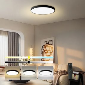 Brilagi - LED dimmelhető lámpa POOL SMART LED/180W/230V átm. 120 cm Wi-Fi Tuya fekete + távirányító