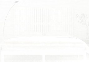 fehér tömör fenyőfa fali fejtámla 185 x 3 x 110 cm