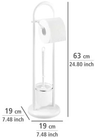 WENKO 17092100 - WC-kefe SIENA 19x63 cm fehér/szatén