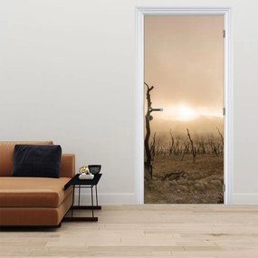 Fotótapéta ajtóra - Csupasz fák (95x205cm)