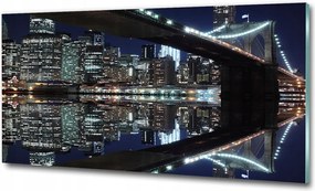 Fotó üvegkép Hidak között 125x50