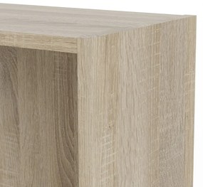 Basic könyvespolc tölgyfa dekorral, 79 x 203 cm - Tvilum