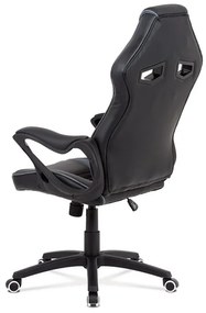 Gamerszék, Fekete Ekobőr, Hinta Mechanikával. KA-G406 GREY