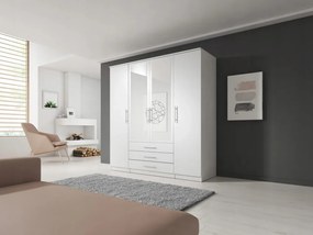 Szantal 20 4 ajtós Gardróbszekrény fehér N