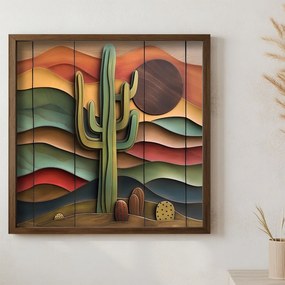 AI082 keretezett MDF falikép, 50 x 50 cm