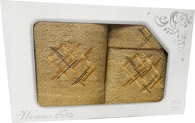 Törölköző szett Hímzett 3 db-os vastag