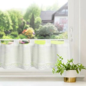 Vince modern vitrázs függöny pántos fehér 30x150 cm