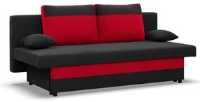 Sony kanapé, szövet anyag, hab töltet, fekete - piros