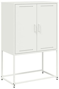 fehér acél magasszekrény 68,5 x 38,5 x 107 cm