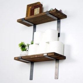 KÉSZLET 2x Fali polc fenyő