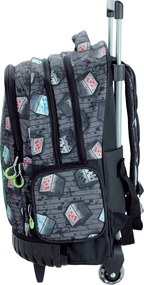 Minecraft Metro Art gurulós iskolatáska, táska 46 cm