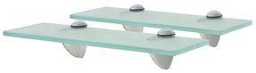2 db lebegő üvegpolc 30 x 10 cm 8 mm