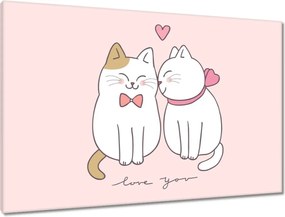 Vászonkép 90x60 Cica Cicák