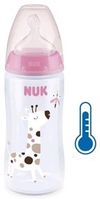 NUK FC+Temperature Control cumisüveg 300 ml BOX-Flow Control szívófej pink