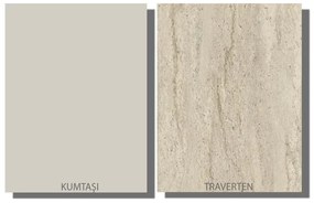 Dohányzóasztal Veyron - Travertine, Sandstone