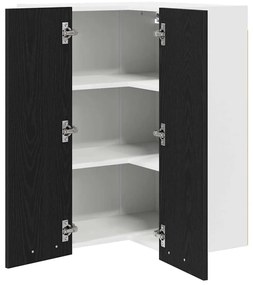 Függő szekrény Riga Fekete tölgy és fehér 57 x 57 x 80 cm