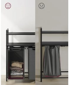 REX szürke szennyeskosár