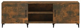füstös tölgy színű szerelt fa TV-szekrény 150 x 30 x 44,5 cm