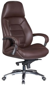 BUSINESS bőr irodai szék - barna