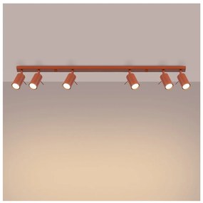 Téglavörös spotlámpa 6x117 cm Etna – Sollux