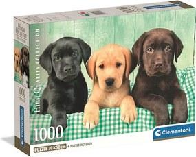 Kutyás Three Labs 1000 db-os puzzle Clementoni