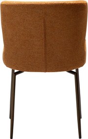 Barna kárpitozott étkezőszék Glam – DAN-FORM Denmark