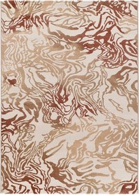 Bézs-terrakotta színű szőnyeg 133x190 cm Astra – Universal