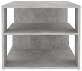 betonszürke szerelt fa dohányzóasztal 100 x 50 x 40 cm