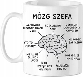 Bögre "a főnök agya" Munka Vicces elnök Főnök Ajándék