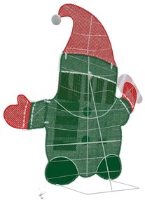 Kivilágított Tündér Meleg fehér 71 x 64 cm Lurex Szövet