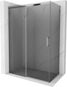 Mexen Omega zuhanykabin 150x80cm, 8mm üveg, króm profil-szürke üveg, 825-150-080-01-40