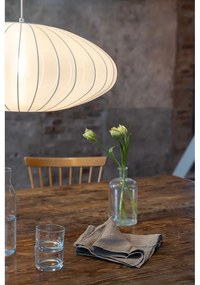 Fehér függőlámpa textil búrával ø 60 cm Florence – Markslöjd