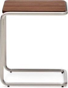 Tárolóasztal diófa dekorral 42x42 cm Tarsel – Kave Home