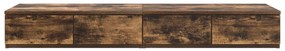 Ágyfiókok Füstölt Tölgy 120x36,5x16,5 cm Műanyag