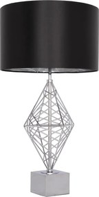 Cosmolight modern asztali lámpa caracas króm fekete ezüst cost01960ch