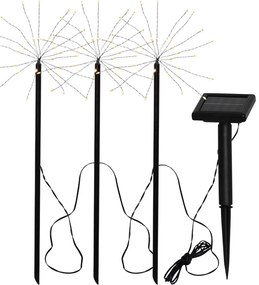 Firework 3 db kültéri napelemes LED lámpa, magasság 40 cm - Star Trading