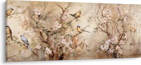 Kép - Vintage madár festmény II. (120x50 cm)