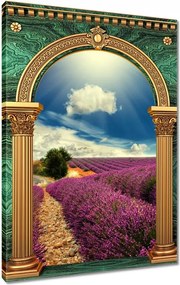 Vászonkép 80x120 Levendulamező