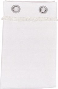 Függöny Átvezetőkkel boho rojtokkal Fehér Pamut FÜGGÖNY140x240