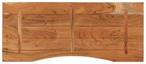 tömör akácfa téglalap alakú asztallap 120 x 50 x 2,5 cm