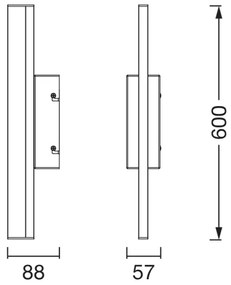 Osram -LED Dimmelhető tükörvilágítás ORBIS MIRROR LED/10W/230V 60 cm IP44