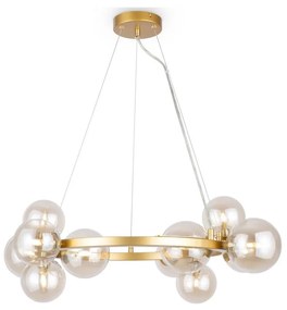 Maytoni MOD545PL-11G - Csillár zsinóron DALLAS 11xG9/28W/230V réz