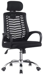 Irodai fotel Isona (fekete + króm) . 1063865