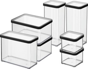 Rotho dobozkészlet Loft fekete 7 db