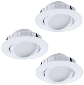 Eglo 95857- KÉSZLET 3x LED Dimmelhető beépíthető lámpa PINEDA 1xLED/5,5W/230V