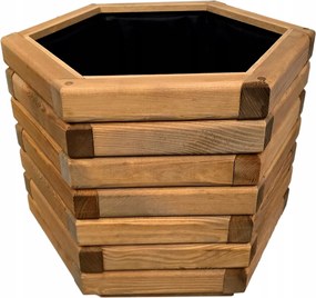 Kerti virágtartó, fa bársony 50/43/60 cm Pinia