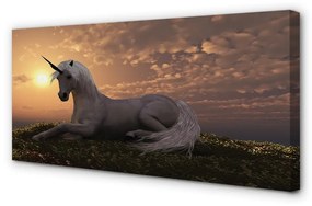 Canvas képek Unicorn hegyi naplemente 120x60 cm